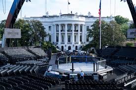 Trump Transforms White House Into a $60M UFC Coliseum for 80th Birthday